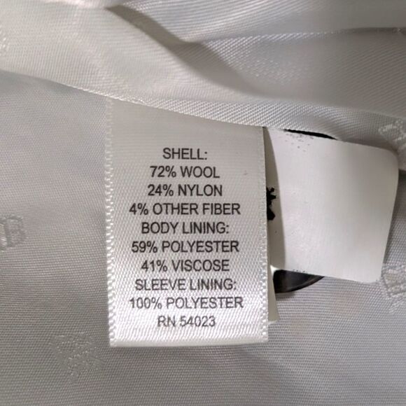 Banana Republic Grey Melange Wool Blend Petite Trench Coat w/Belt Women's S - Picture 8 of 10